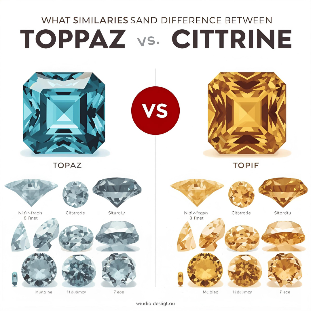 What Similarities And Differences Between Topaz and Citrine